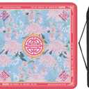 Blue Mahjong Mat with Rules No Crease No Slip - 3mm, 31.5" x 31.5", 31.1 x 31.1 inches