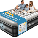OhGeni Air Mattress Queen with Built in Pump, 18" Raised Blow up Bed, 800lb