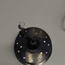 Tuanse 6rpm Rotating Disco Ball Mount Electric Motor with Lights 4 Colors for 6 8 12 Inch Disco Ball (Not Included) 2 Mode for Valentine Party Djs Bands Pubs Weddings Night Clubs(Battery Style)