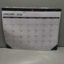 Desk Calendar 2026-2 PACK,January 2026 to June 2027,Desk calendar 2026-2027 Large 22x17, Calendar 2026 with PVC Cover,Round Holes& NOTES List (Black),18 Months 2026 Desk Calender.