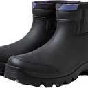 jessie Rain Boots for Men PVC Waterproof Rubber Boots Mud Boot Short Ankle Boots, Size 12