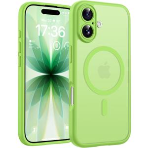TOCOL for Phone 17 Case, Compatible with Magsafe Charger, Full Camera Protection, Drop Protection, Translucent Matte Phone Case for Phone 17 6.3 inch (Light Green)