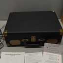 Vinyl Record Player Bluetooth Turntable 3-Speed Suitcase Portable Vintage Belt-Driven Record Player with Built-in Speakers RCA Line Out AUX in Headphone Jack LP Recording to Convert Records to MP3