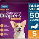 Inspire Pet Care Dog Diapers Female Dogs | Bulk Value Doggie Incontinence, Accidents, for Heat, Pee or Period and Housebreaking (Small (50 Count))