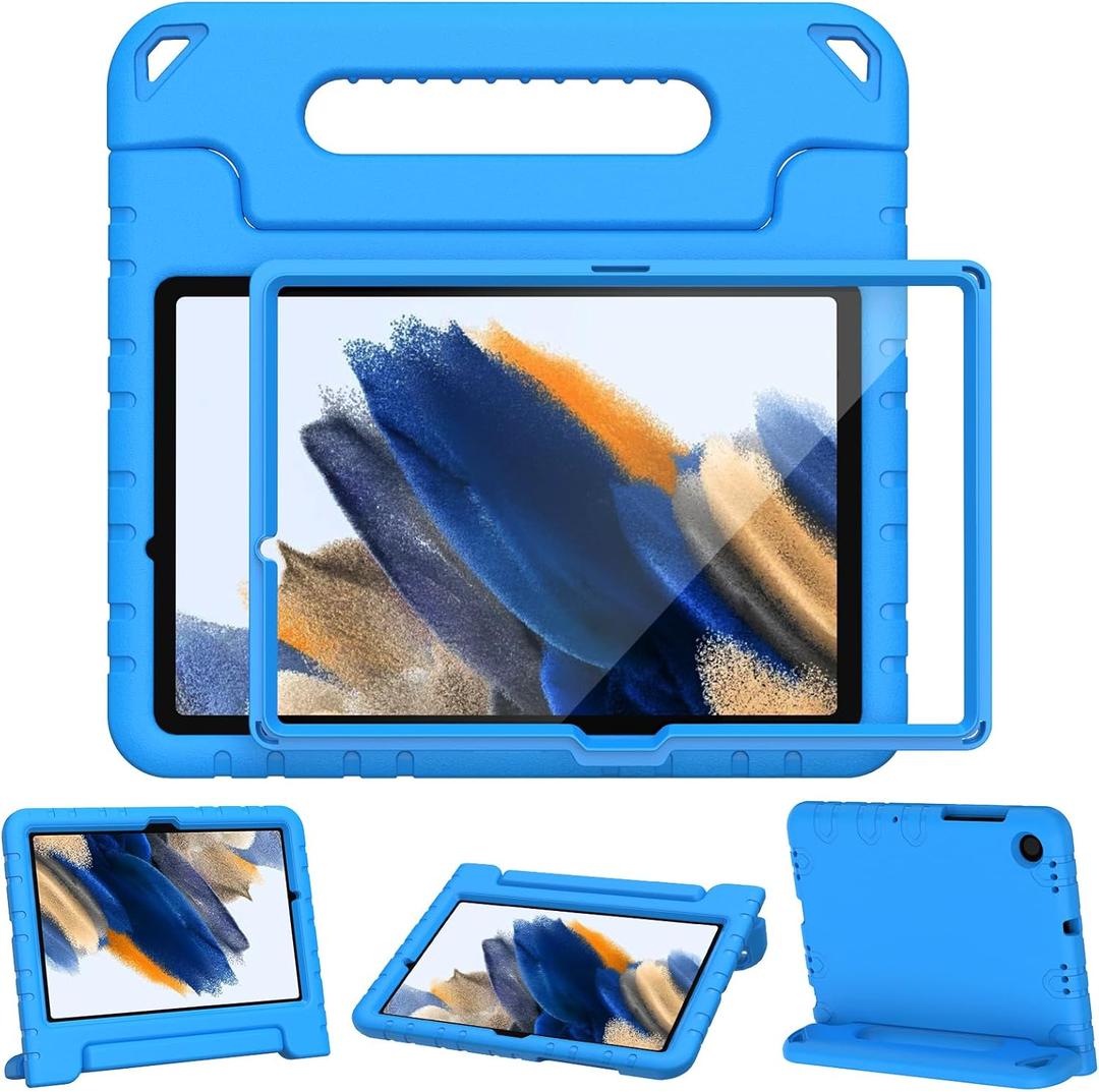 LTROP Kids Case for Samsung Galaxy Tab A8 10.5 2022, Light Weight Shockproof Handle Stand Kids Case for Samsung Galaxy A8 Tablet 10.5 Inch 2022 (SM-X200/X205/X207), Blue
