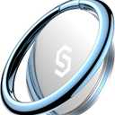 Syncwire Cell Phone Ring Holder Stand, 360 Degree Rotation Finger Ring Kickstand Polished Metal Phone Grip for Magnetic Car Mount Compatible with iPhone, Samsung,Pixel, Smartphone Accessories - Blue