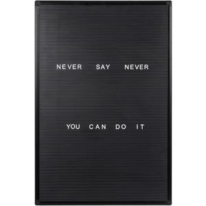 MasterVision Felt Changeable Letter Message Board, Wall Mount Kit Included, 22" x 28", Black Plastic Frame (LET0303055)