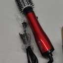 Multifunctional Electric Hair Straightener Automatic Curling Hairdressing Artifact Cold Air Three in One Hot Air Comb (Red)