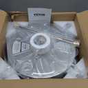 VEVOR 15" Pressure Washer Surface Cleaner, Stainless Steel Pressure Washer Attachments with 4 Wheels, 4000 Max PSI, 1/4 Quick Connector, 2 Spray Nozzles, 2 Extended Wands for Concrete, Patio, Deck