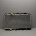 2354 Aluminum Radiator Fit 2001-2005 Honda Civic Acura 1.7L L4, 26" x 14", 1.12" Inlet/Outlet, 0.63" Thick, Direct OE Replacement