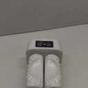 Automatic Electric Dumpling Press Maker Machine - Adjustable and Easy to Operate, With Spoon and Brush - For Home Kitchen Pastry Making (White)