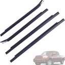 Weatherstrip Outer Front and Rear Door Window Trim Belt 75740-0C022 75730-0C022 75720-0C010 75710-0C010 Fit for Toyota Tundra 2000-2006 Lower Window Glass Seal Weather Stripping Molding