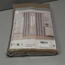 YSTELLAA Blackout Curtains for Bedroom 84 inch Long,2 Panels,Light Coffee