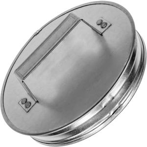 Vent Systems 8" Metal Tee Cap with Handle. Galvanized Steel End Cap. Dryer Vent Cover. Dryer Duct End Cap. 8In Steel End Cap. Steel Plug 8 Inch. Round Metal Duct Fitting.