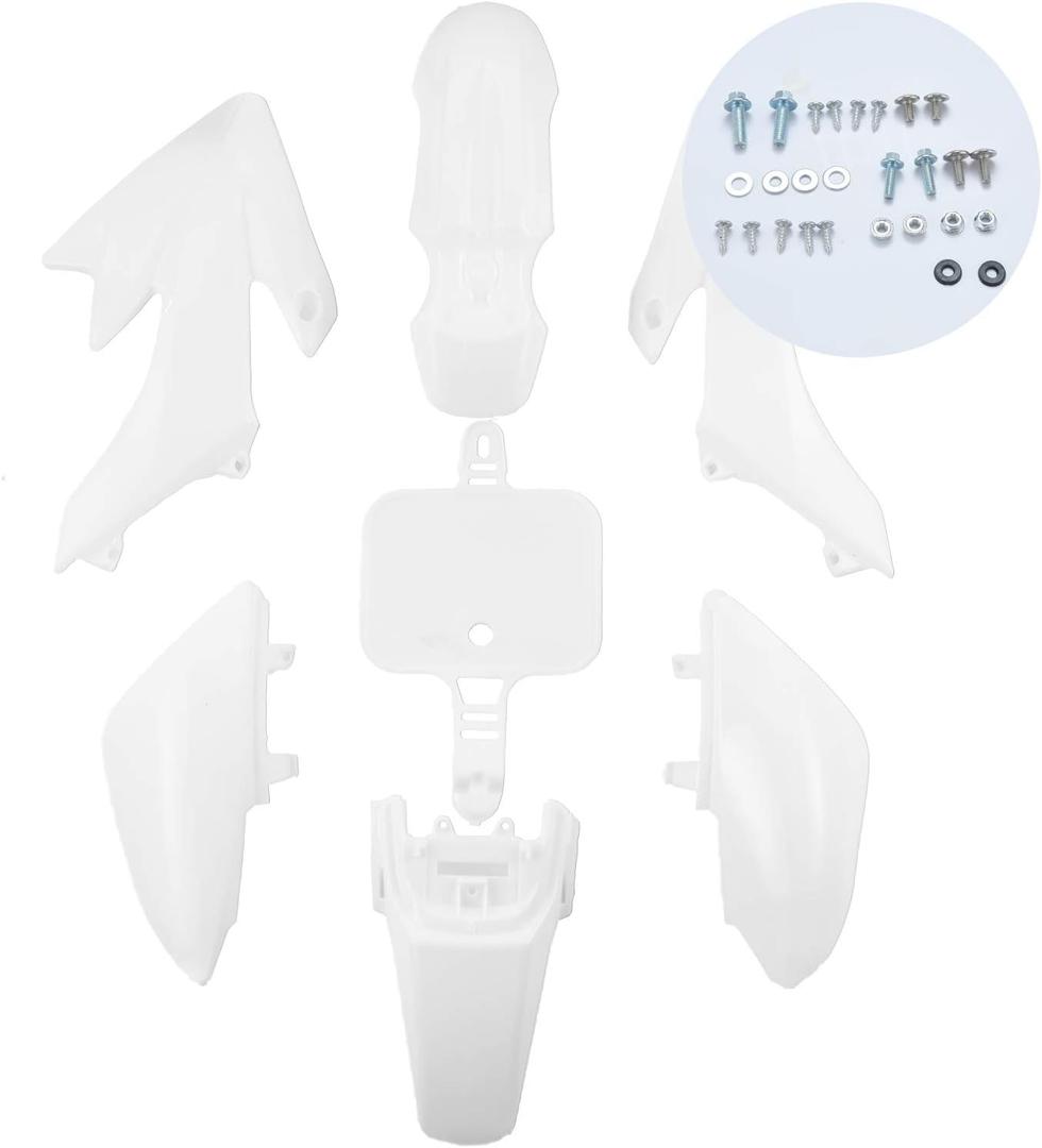 CLEO Plastic Fender Fairing Body Work Kit SetPlastic Body Fender Kit 7 piece for CRF50 Chinese Mini Dirt Bikes