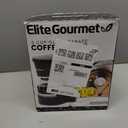 Elite Gourmet EHC-5055 Automatic 5-Cup Brew & Drip Coffee Maker with Pause N Serve Reusable Filter, On/Off Switch, Water Level Indicator (Black)