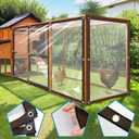 JXK Heavy Duty Clear Tarp Cover 8x10