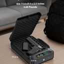 Car Gun Safe Small Pistol Safe Handheld Biometric Gun Cases for Handguns, Portable Fingerprint Pistol Lock Security Box for Travel Nightstand Bedside
