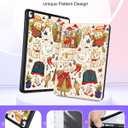 Uppuppy for iPad 9th/8th/7th Generation Case 10.2 Inch Girls Cute Kids Women Folio Smart Cover Pencil Holder Cartoon Aesthetic Design Girly Kawaii Teens Cases for iPad 7/8/9 Gen A2602 A2270 A2197