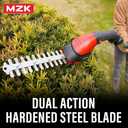 MZK 20V 2-in-1 Pole Hedge Trimmer & Grass Shear, 6-Foot Reach