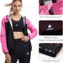 HOTSUIT Sauna Suit for Women Weight Loss Sweat Suits Sauna Jacket Pant Machine Washable Anti Rip for Gym Workout Exercise, XL
