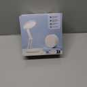 One Fire Cordless Desk Lamp,Dimmable Small Battery Powered Lights,3600mAh Rechargeable Wireless Table Lamp,Mini Lamp&Portable Light for Bed,Book Reading,Home for Small Spaces,Nail Light,Craft,Office (White)