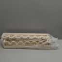 Pinkunn 2 Pcs Floating Shelves for Wall, Scalloped Rattan Shelf, Boho Wooden Wall Mounted Bookshelf Storage, Kawaii Room Decor for Nursery Room, Bedroom, Kitchen, Picture Frames, Plants(Wood Color)