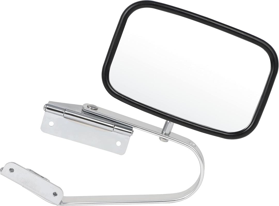 ECCPP Manual Half Side View Mirrors Chrome for 80-96 Ford F-Series F150 F250 F350 Bronco Pickup Truck SUV (Half Side)