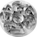 0-8 Number Cookie Cutter Shapes, Birthday Cookie Molds, Baking Trays, Stainless Steel Kitchen Baking Utensils.