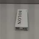 BOLON Women Trendy Elegant Oversized Square Sunglasses, Exclusive Eyewear Brand of EssilorLuxottica (Gloss Black/Silver/Grey Polarized)