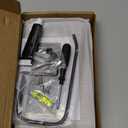 Toilet Paper Holder with Walnut Wood Shelf  Adhesive or Wall Mounted Bathroom Storage Organizer, Rustic Modern Wood and Metal Roll Rack for Small Spaces, RV, Guest Toilet