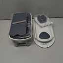 ‎Mueller Pro-Series All-in-One, 12 Blade Mandoline Slicer for Kitchen, Food Chopper, Vegetable Slicer and Spiralizer, Cutter, Dicer, Grater, Kitchen Gadgets Sets with Container, White Sand/Gray