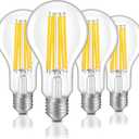 ALAMPEVER 2650LM A23 LED Light Bulb with Dimmable Function, 18W (150 Watt Equivalent), 3000K Warm White, Super Bright Edison Light Bulbs for Garage, Warehouse, Workshop, E26 Base, 4 Pack