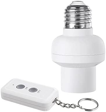 DEWENWILS Remote Control Light Bulb Socket, Wireless Light Bulbs Socket Switch Kit with Controller, Remote Light Socket E26/E27 Base for Pull Chain Light Fixture, No Wiring, Programmed, ETL Listed