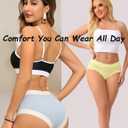 Women's Underwear Colorful Soft Comfort Hipster Panties 4Pack (L)