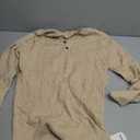 COOFANDY Men Casual Knit Sweater Quarter Button Henley Long Sleeve Slim Fit Twisted Pullover Sweater (Beige, M)