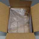 STORi Clear Plastic Vanity Makeup Organizer | 6-Compartment Holder for Brushes, Eyeshadow Palettes, & Beauty Supplies | Curved Front Design | Made in USA