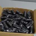 Blulu 24 Pcs Large Folding Fans for Line Dancing 13 Inch Boots on the Ground Fans for Line Dancing for Women Men Big Silk Clack Popping Make Loud Sound for Edm Music Party Decorations,(Black)