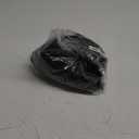 Women's Sexy V Neck Ruffled Hem Mesh Sleeveless Ruched Spaghetti Strap Flowy Mini Dress (Black, XL)