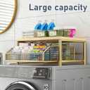 Funecy Coffee Pod Drawer Holder,Coffee Machine Storage Rack,Home Kitchen Counter Coffee Bar Organizer,Storage Basket Drawer (Gold)