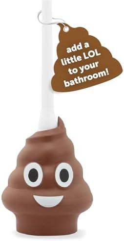 Maplefield Funny Poop-Shaped Decorative Toilet Plunger, Put The LOL in Bathroom Mishaps, Funny Plunger for Kids and Guests Bathrooms, Hilarious Gag Gift and Bathroom Unclogger Accessory Pack Of 3