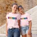 Mommy and Me Easter Outfits Mama and Me Bunny Matching Shirts Cute Peeps Graphic Tee Matching Family Easter Outfits Pink