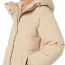 Amazon Essentials Women's Long Puffer Jacket, Tan, 5X