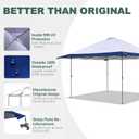 Navy Blue 13x13 FT Replacement Canopy Cover with Air Vent Silver