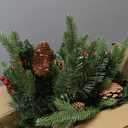 Dual Color Change&Timer 2 Pack 21 Inch Christmas Tree Outdoor Urn Filler Warm White&Colored Lights 8 Mode Pinecones Red Berries Battery Operated Tripod Stake Christmas Porch Decor Pathway Holiday Yard