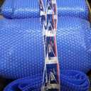 Solar Pool Cover 16x32 ft, 14mil Rectangle Solar Blanket for Inground Pool and Above-Ground Swimming Pool, Blue