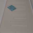 AMOAMI Stone-Bath-Mat, Ultra Absorbent Fast Drying Diatomaceous Earth, Non Slip Bathtub Mat Stone, Low Maintenance Stone Drying Mat (16"x24", White)