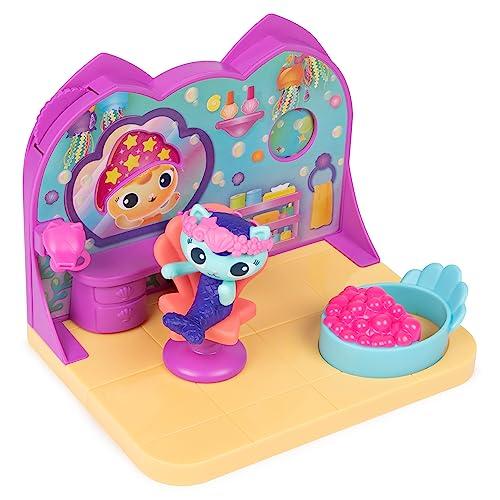 Gabby’s Dollhouse, MerCat’s Spa Room Playset, with MerCat Toy Figure, Surprise Toys and Dollhouse Furniture, Kids Toys for Girls & Boys 3+