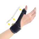 Bracoo Thumb Splint Stabilizer, Wrist Support Brace for Arthritis & Sprained Pain Relief, de Quervain's Tenosynovitis, Trigger Thumb, Fit Right & Left Hand, TP33