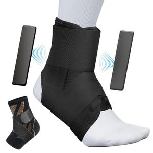 Ankle Guards,Ankle Brace for Sprained Ankle,Lace Up Adjustabe Ankle Brace with Side Stabilizers,Ankle Braces for Men & Women,Foot Support Splint,Left & Right,Sports Athletic Soccer Basketball Running, Large